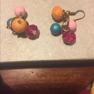 Colorful neckless & earrings
